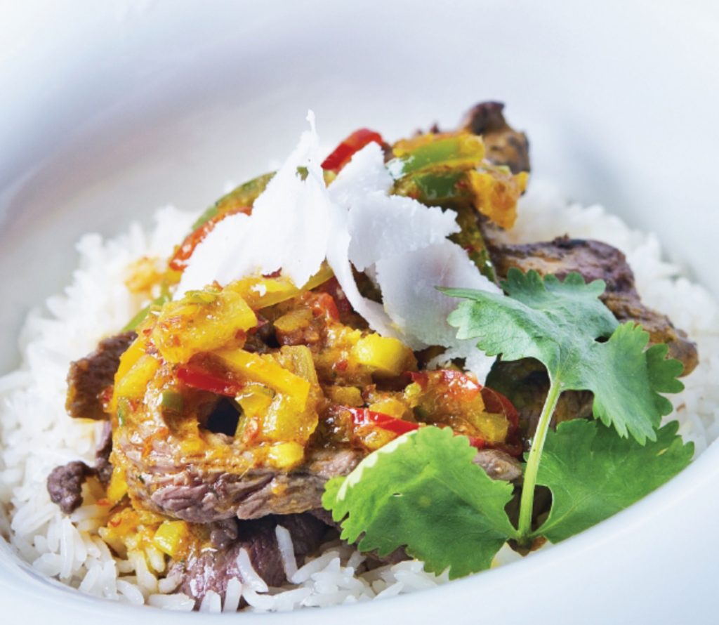 Curry rouge de magret de canard du Sud-Ouest au lait de coco