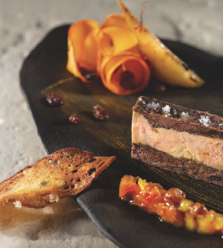 image Pressé de foie gras de canard Sud-Ouest et queue de bœuf