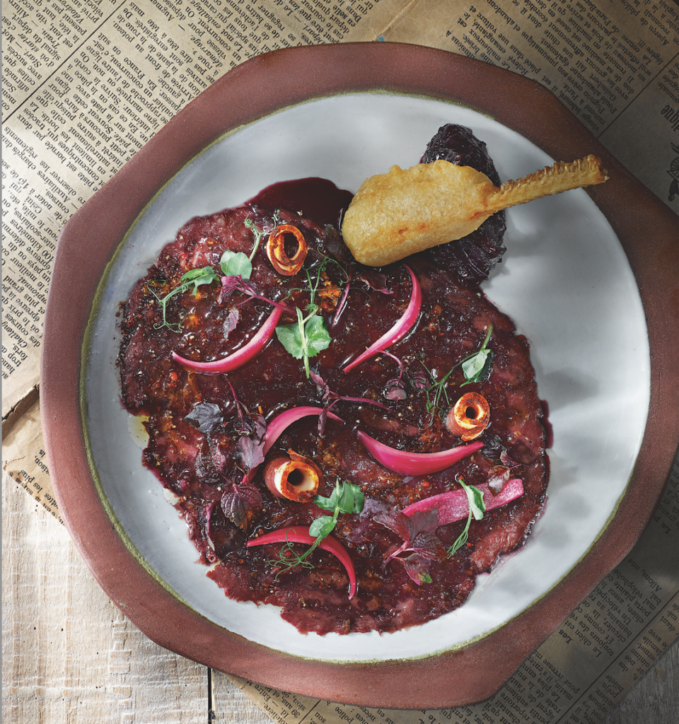 image Carpaccio de canard Sud-Ouest, marinade minute au vin